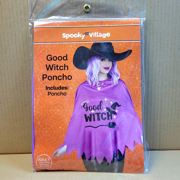 "Good Witch" Costume Poncho Cape Easy Halloween Costume for Witches ! - Picture 3 of 3